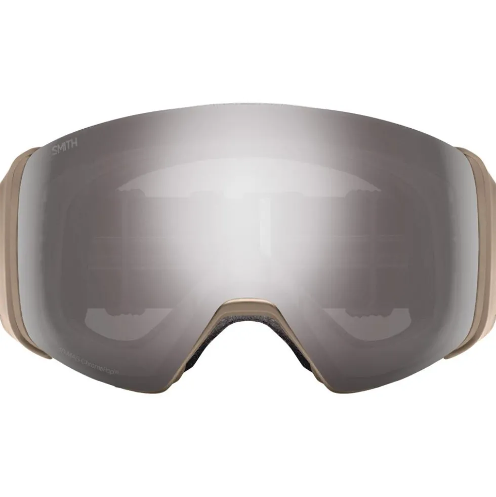 Maschera Smith 4D Mag Bandit Chromapop Sun Platinum Mirror + Chromapop Storm Blue Sensor Mirror