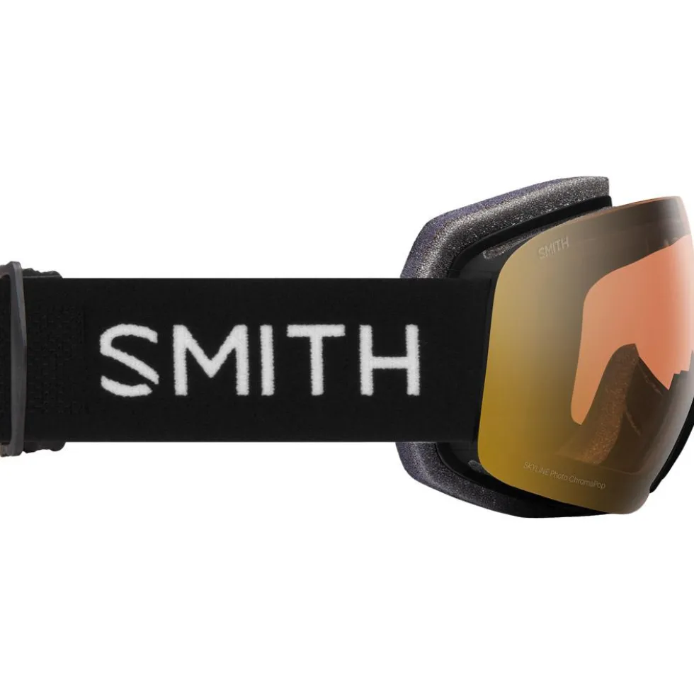 Maschera Smith Skyline Black Chromapop Pro Photochromic Gold Mirror