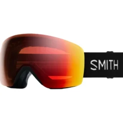 Maschera Smith Skyline Black Chromapop Pro Photochromic Red Mirror