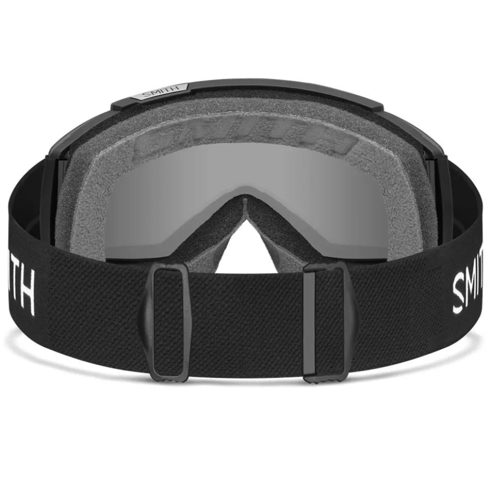 Maschera Smith Squad Black Chromapop Sun Red Mirror + Yellow