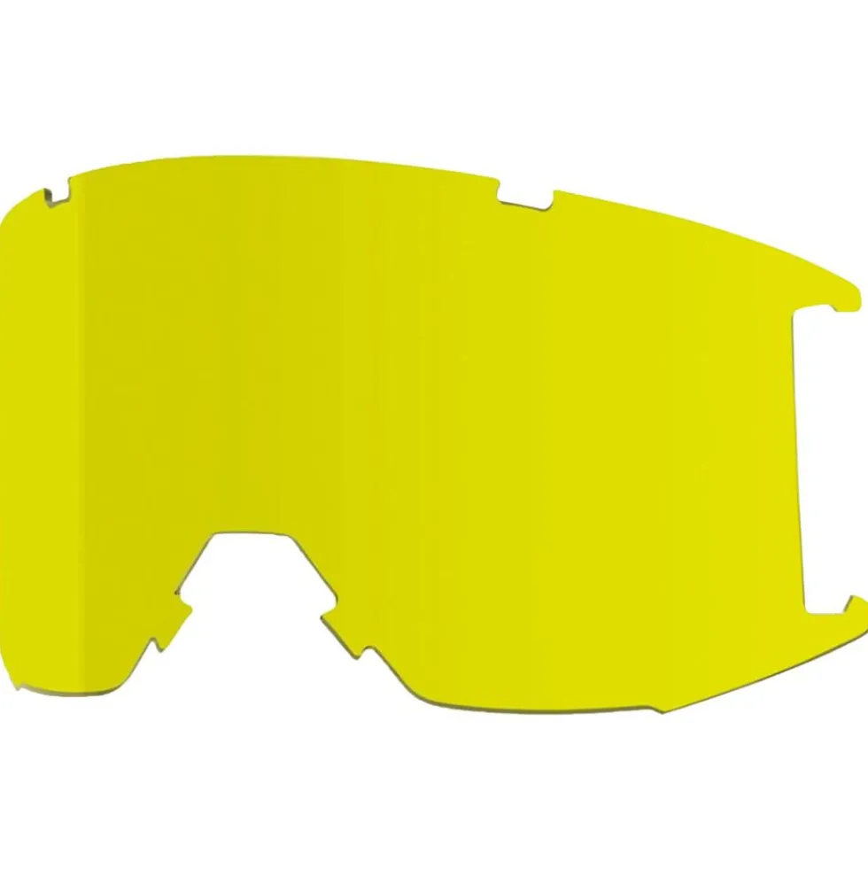 Maschera Smith Squad Black Chromapop Sun Red Mirror + Yellow