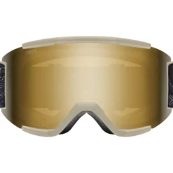 Maschera Smith Squad Chalk Space Invader Chromapop Sun Black Gold Mirror + Clear