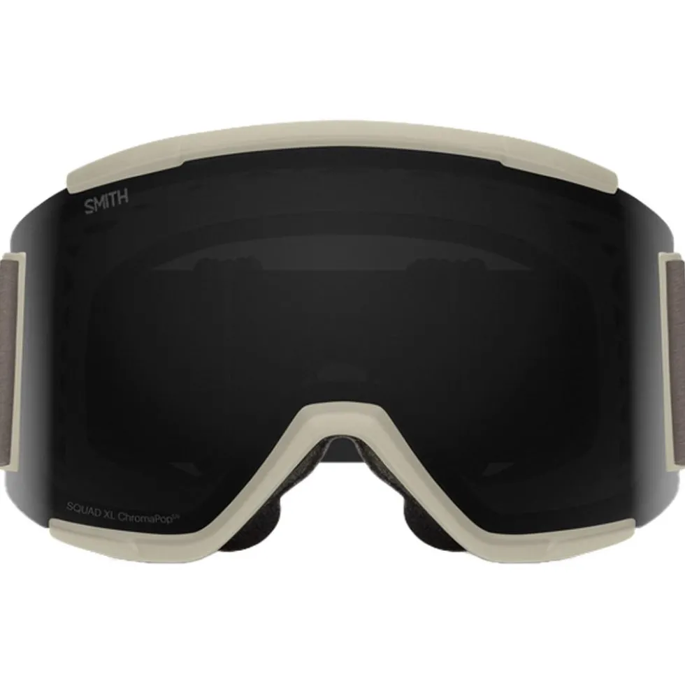 Maschera Smith Squad XL Chalk Chromapop Sun Black + Chromapop Storm Blue Sensor Mirror