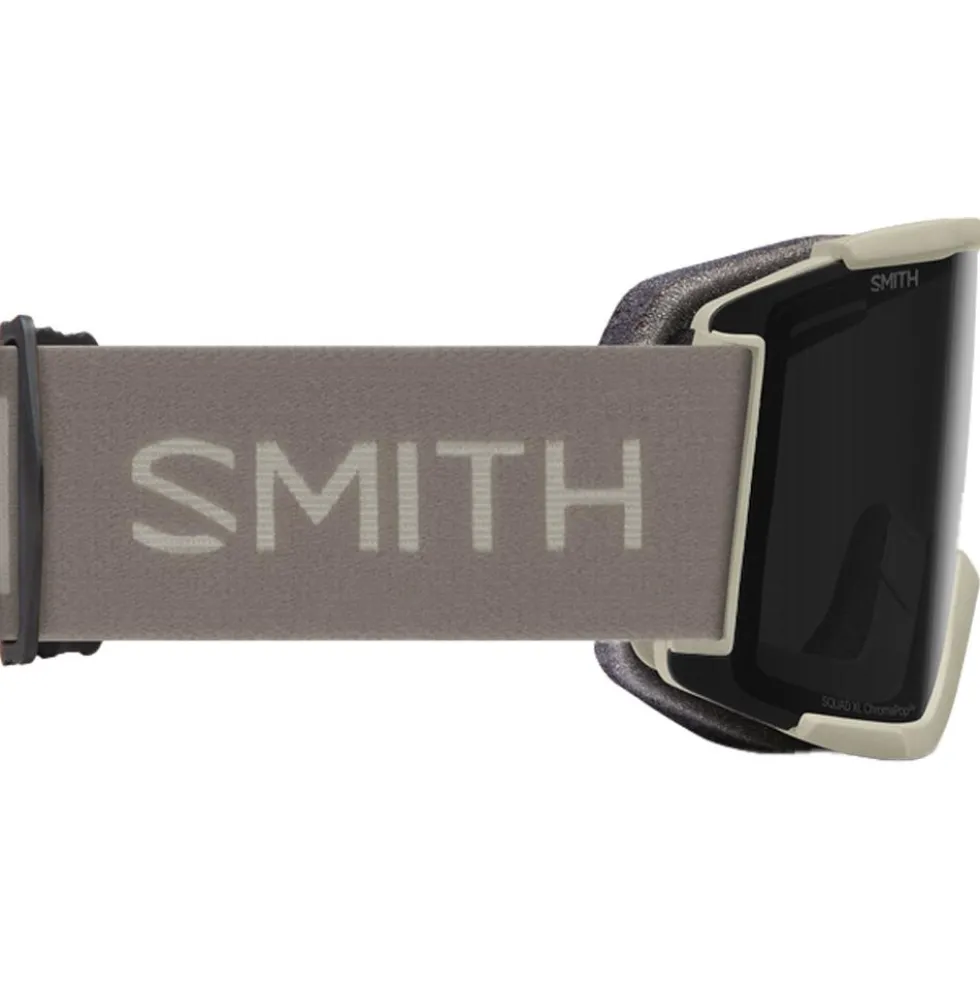 Maschera Smith Squad XL Chalk Chromapop Sun Black + Chromapop Storm Blue Sensor Mirror