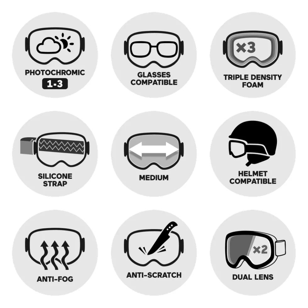 Maschera Spy Crusher Elite Matte Black Yellow Photochromic Lens