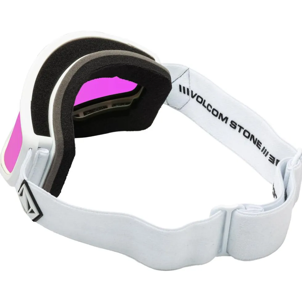 Maschera Volcom Attunga Matte White Pink Chrome