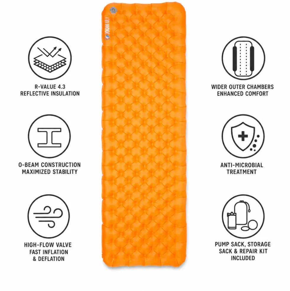 Materassi Big Agnes Zoom UL Insulated Amber Glow