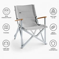 Mobili di campeggio Dometic Go Compact Camp Chair Ash
