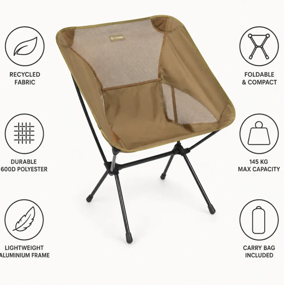 Mobili di campeggio Helinox Chair One XL Coyote Tan Black