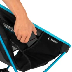 Mobili di campeggio Helinox Chair One Highback Black Cyan Blue