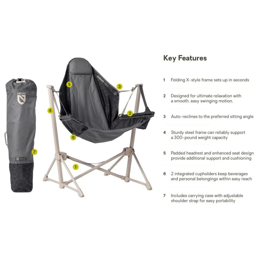 Mobili di campeggio Nemo Stargaze Evo-X Goodnight Black