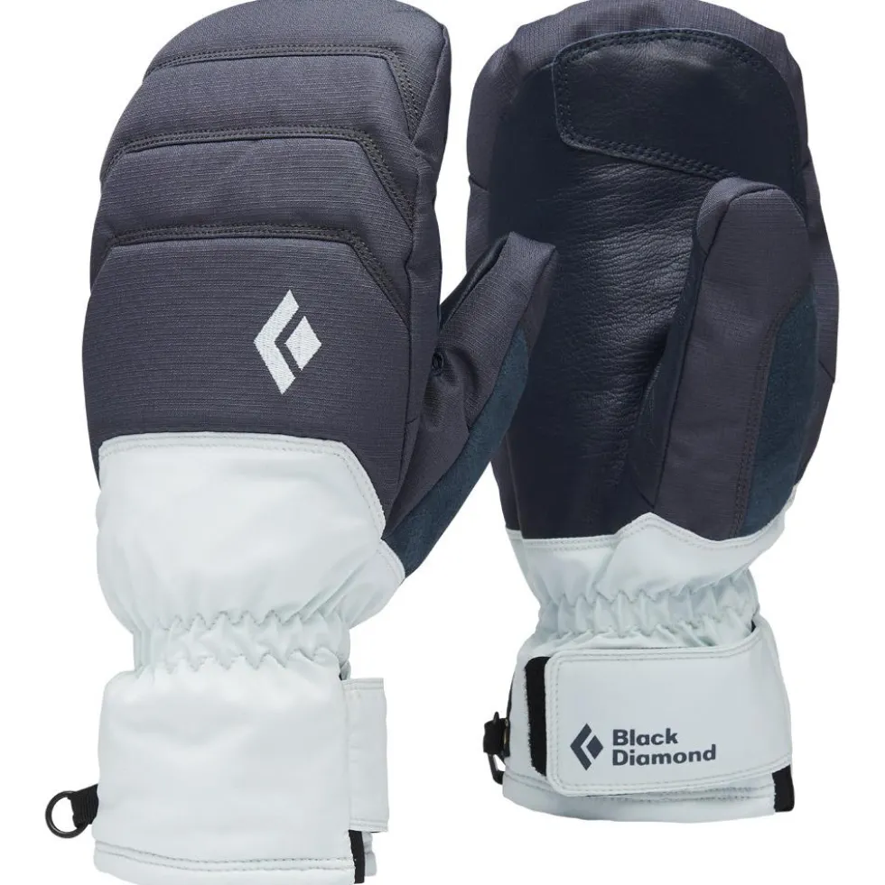 Moffole Black Diamond Women's Mission Mx Mitts Charcoal Belay Blue