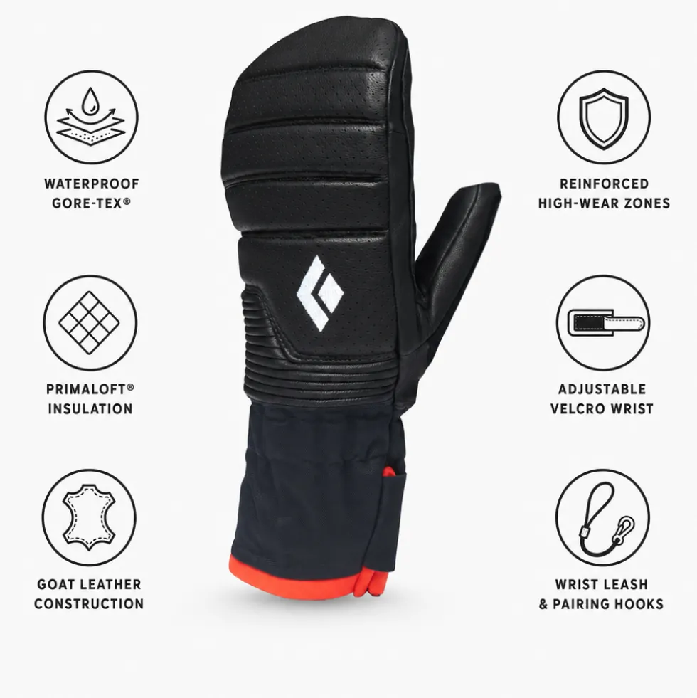 Moffole Black Diamond Women's Progression Mitts Black