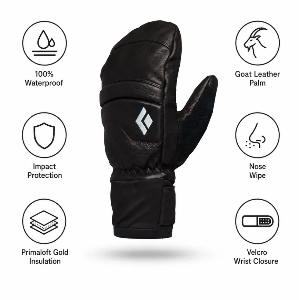 Moffole Black Diamond Women's Spark Mitts Black