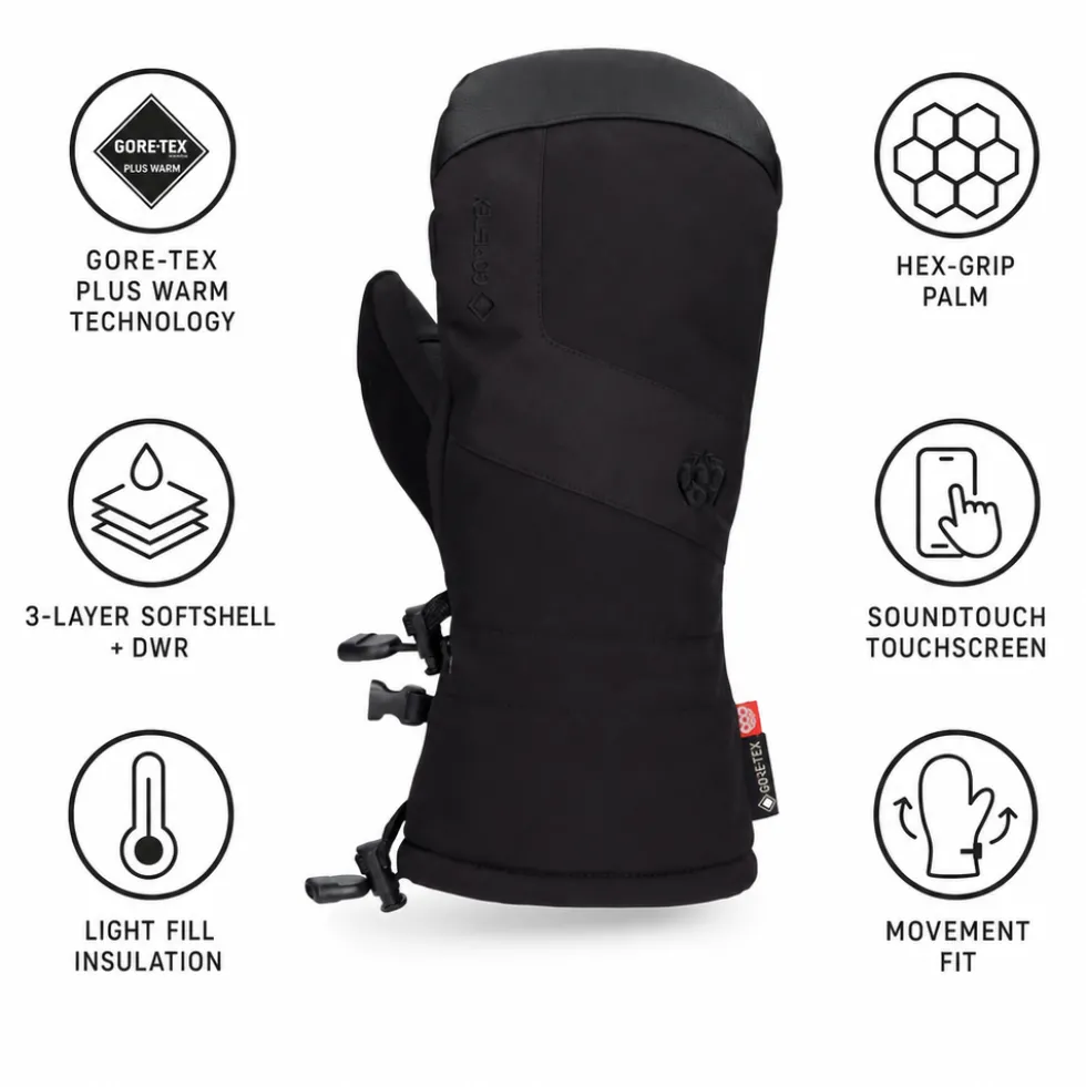 Moffole 686 Gore-Tex Linear Mitt Black