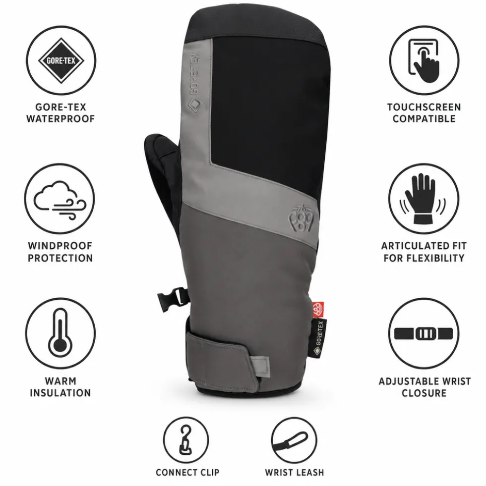 Moffole 686 Gore-tex Linear Under Cuff Mitt Charcoal