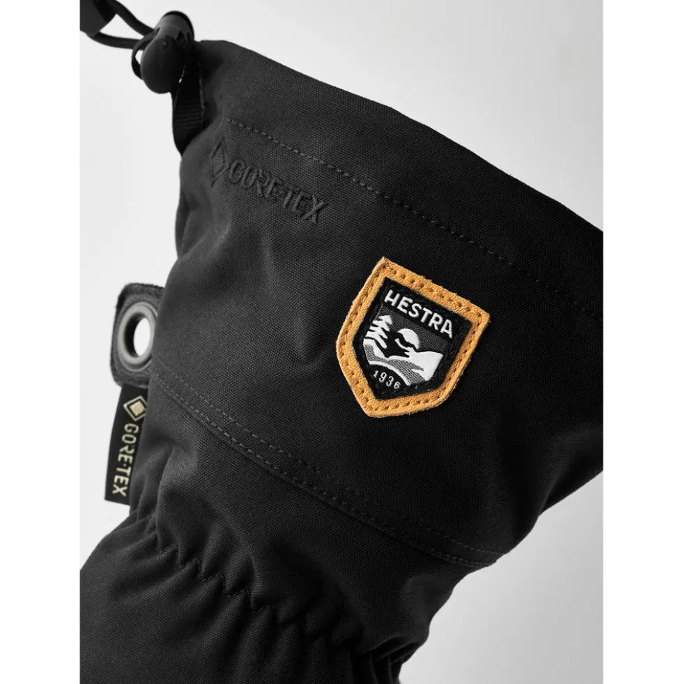 Moffole Hestra Army Leather Gore-Tex Mitt Black