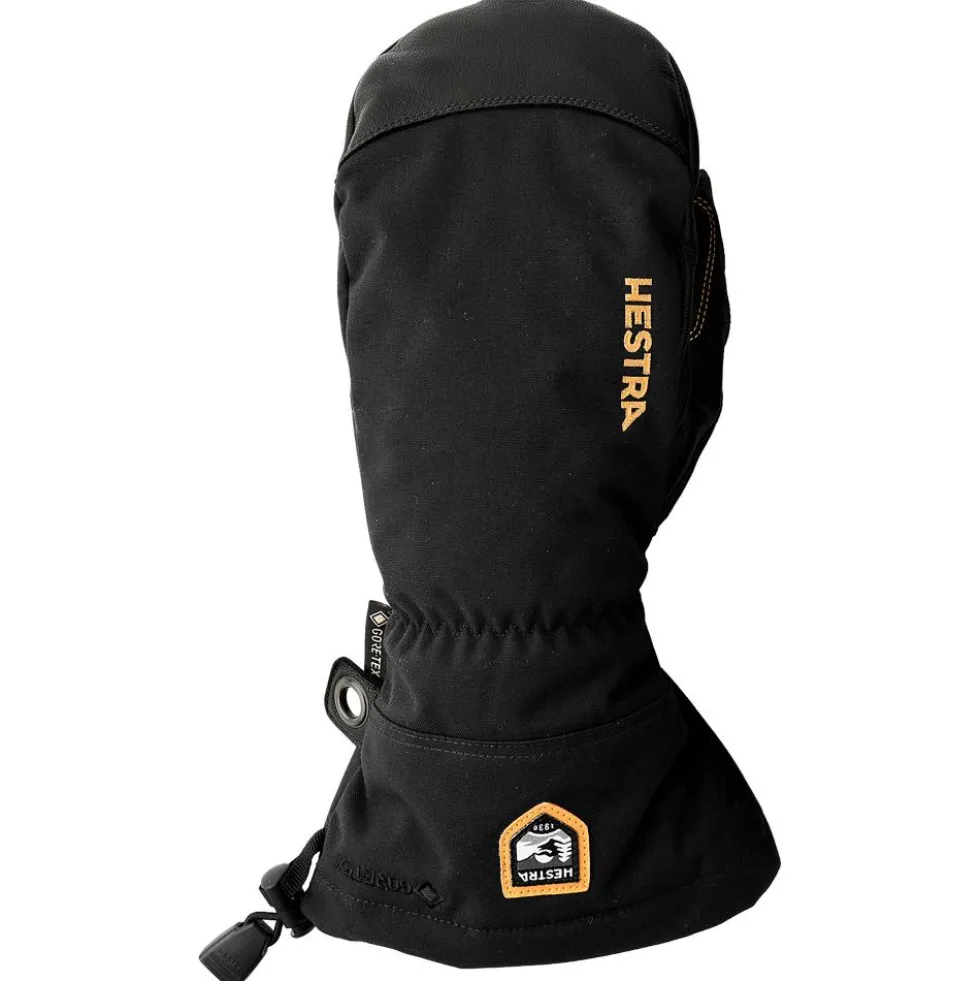 Moffole Hestra Army Leather Gore-Tex Mitt Black
