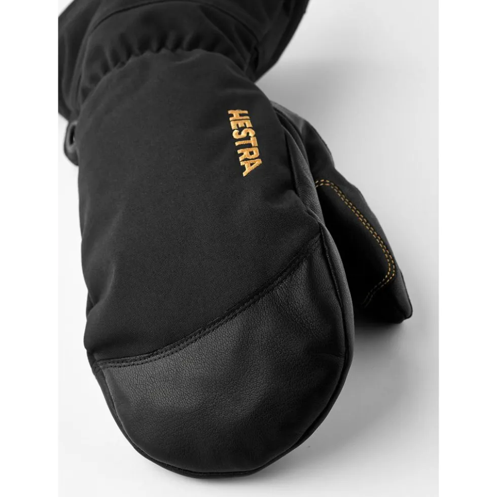 Moffole Hestra Army Leather Gore-Tex Mitt Black