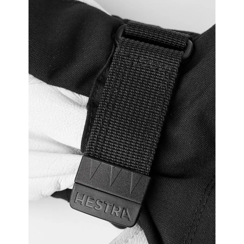 Moffole Hestra Army Leather Heli Ski Female Mitt Black