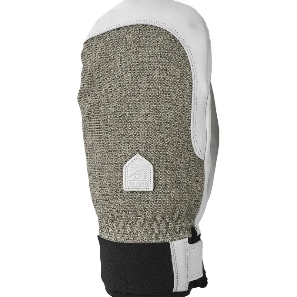 Moffole Hestra Army Leather Patrol Female Mitt Light Grey