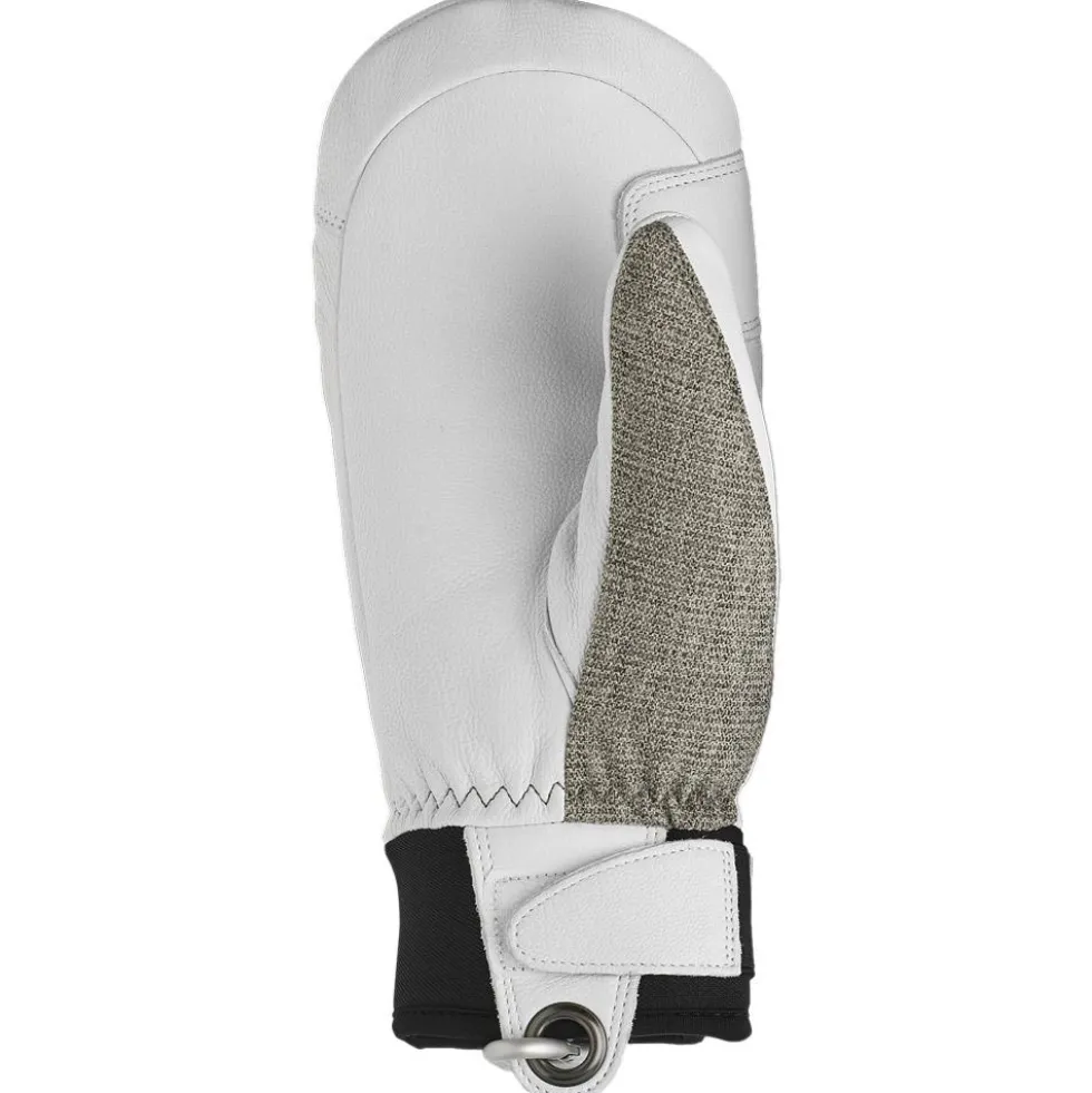 Moffole Hestra Army Leather Patrol Female Mitt Light Grey