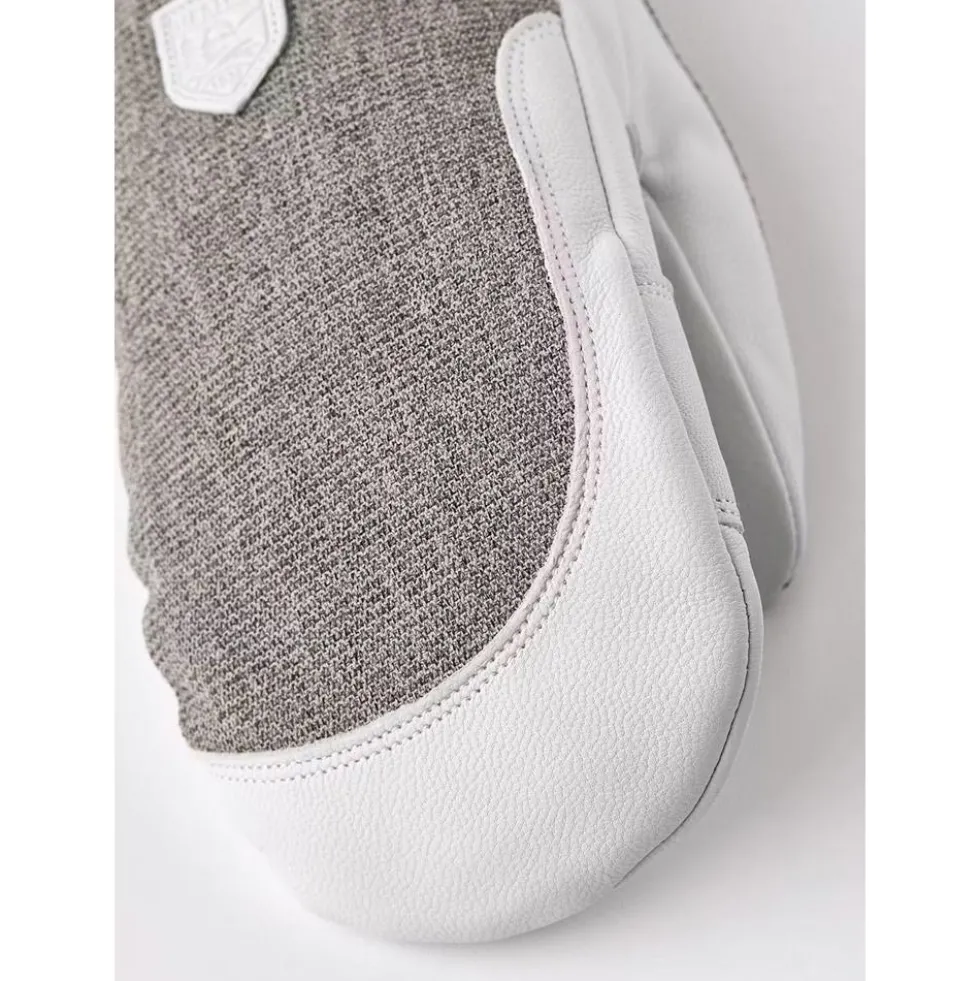 Moffole Hestra Army Leather Patrol Female Mitt Light Grey