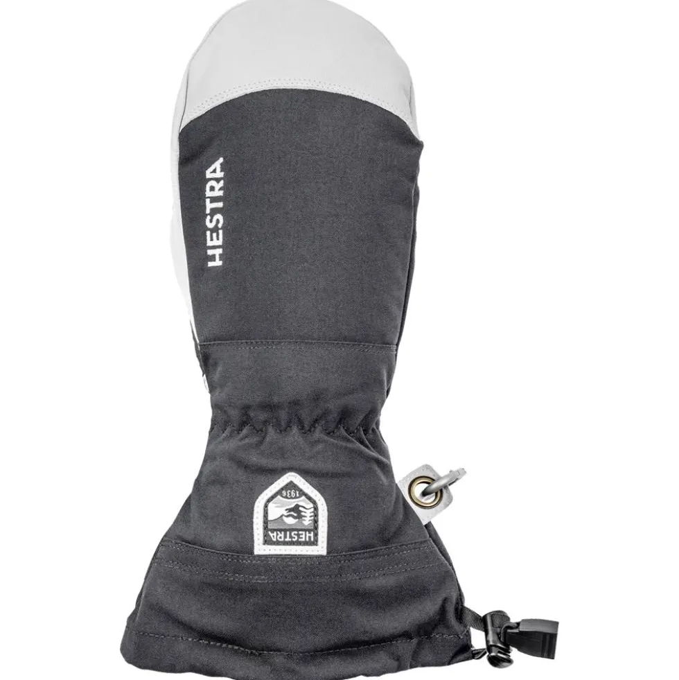 Moffole Hestra Mitt Army Leather Heli Ski Black