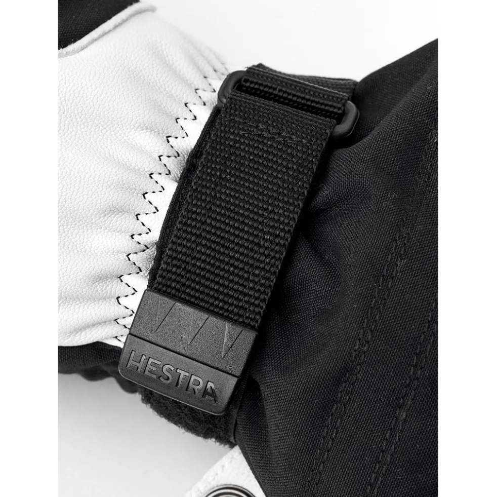Moffole Hestra Mitt Army Leather Heli Ski Black