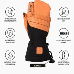 Moffole Lenz Think About Ski Lobster Men Black Brown