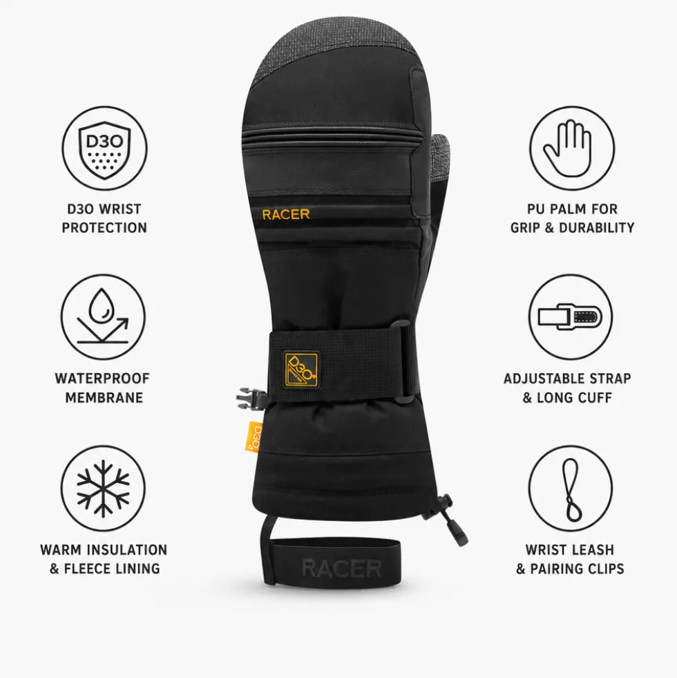 Moffole Racer Inside 5 Mitt Black