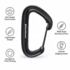Moschettoni Black Diamond Litewire Black