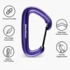 Moschettoni Black Diamond Litewire Purple