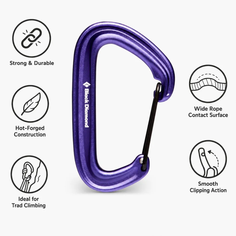 Moschettoni Black Diamond Litewire Purple