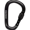 Moschettoni Black Diamond Pearlock Screwgate Black