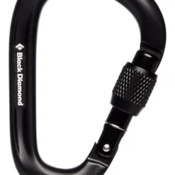 Moschettoni Black Diamond Pearlock Screwgate Black