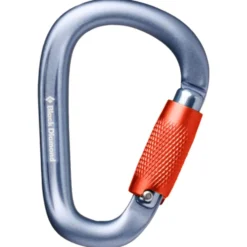 Moschettoni Black Diamond Pearlock Twistlock Carabiner Gray Gray