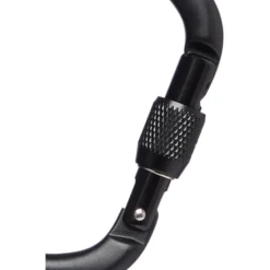 Moschettoni Black Diamond Rocklock Screwgate Black