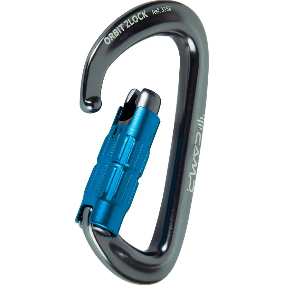 Moschettoni C.A.M.P. Orbit 2Lock Gun Metal Blue