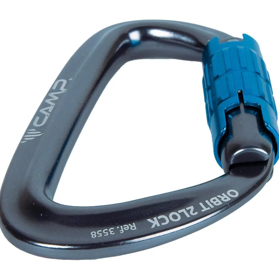 Moschettoni C.A.M.P. Orbit 2Lock Gun Metal Blue