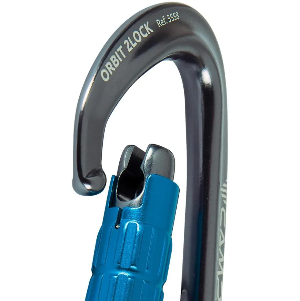 Moschettoni C.A.M.P. Orbit 2Lock Gun Metal Blue