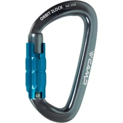 Moschettoni C.A.M.P. Orbit 2Lock Gun Metal Blue