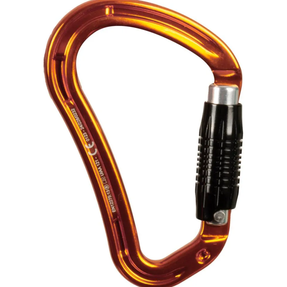 Moschettoni Grivel K18T Wide Twist Lock Orange