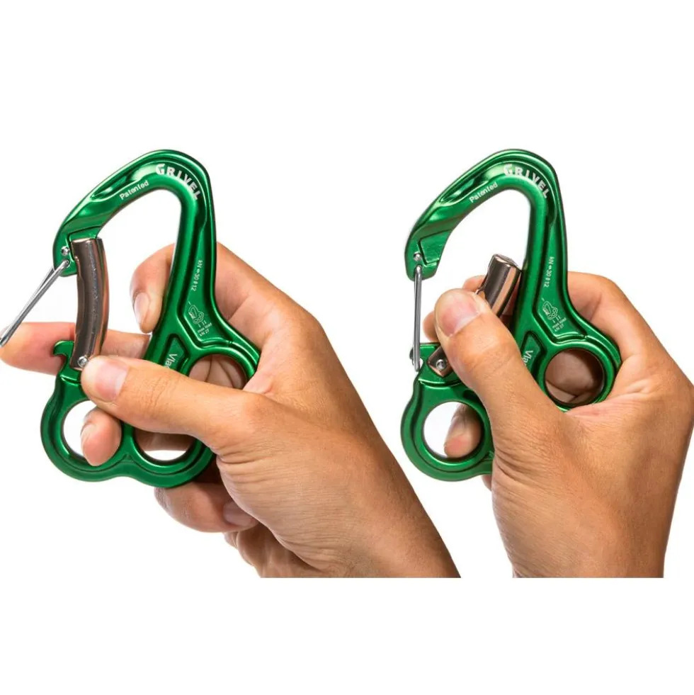 Moschettoni Grivel Vlad Twin Gate Green