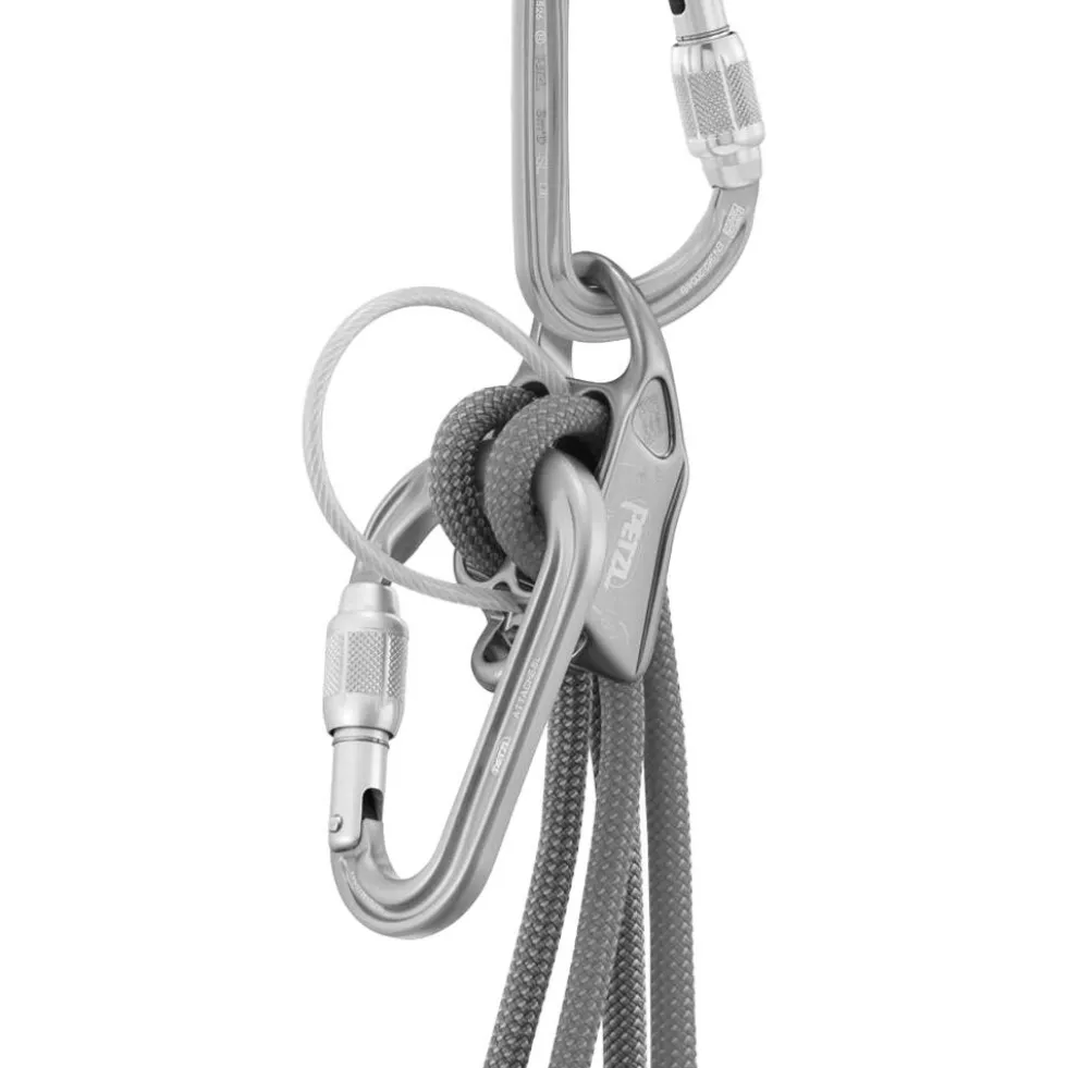 Moschettoni Petzl Attache Screw Lock Gris