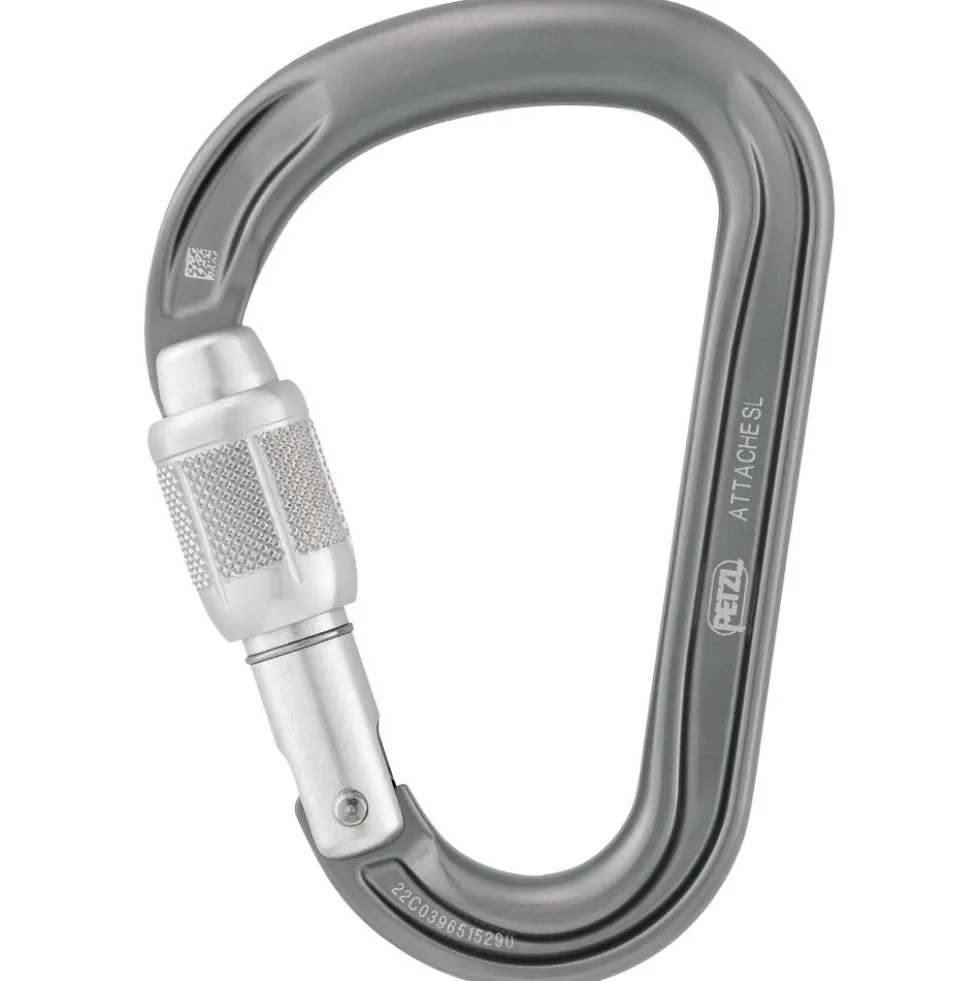 Moschettoni Petzl Attache Screw Lock Gris