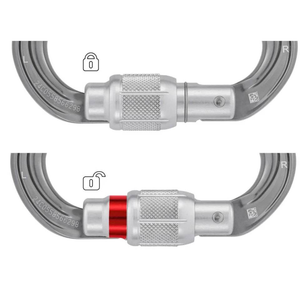 Moschettoni Petzl Omni Screw-Lock