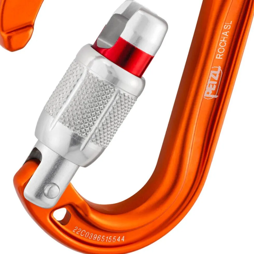 Moschettoni Petzl Rocha Screw Lock Orange