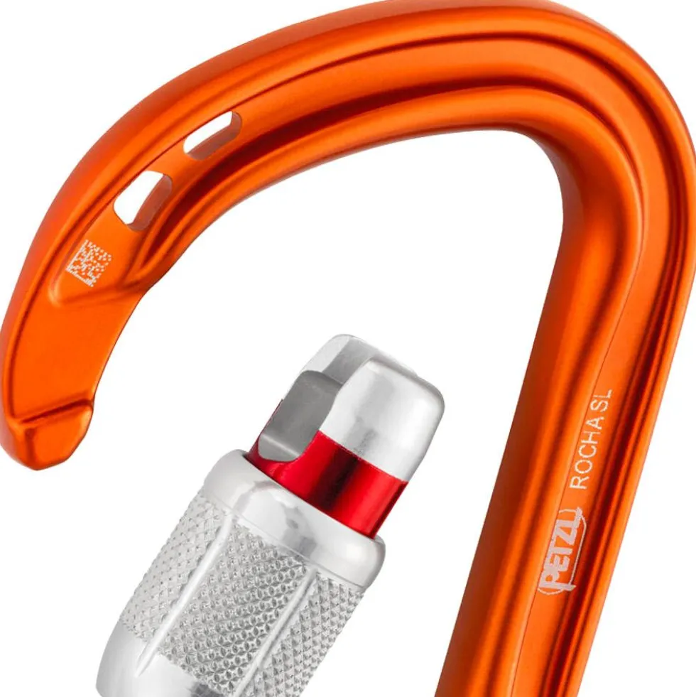 Moschettoni Petzl Rocha Screw Lock Orange