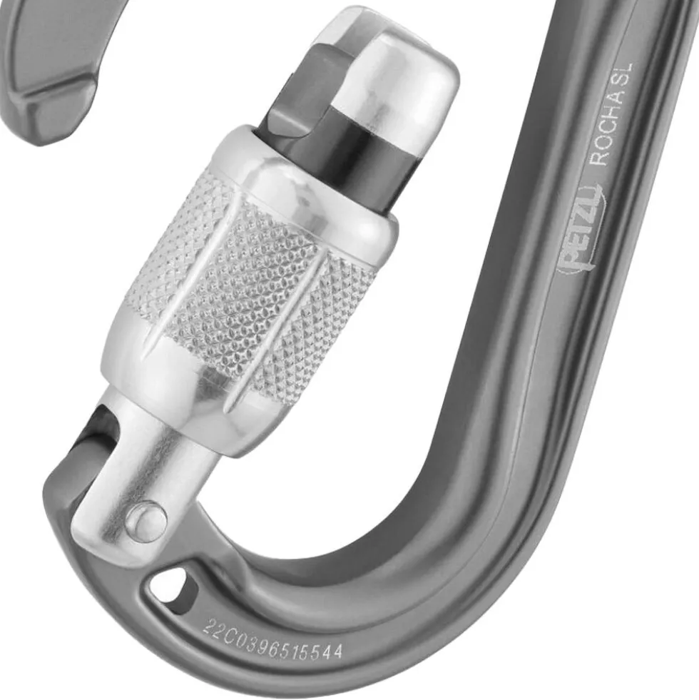 Moschettoni Petzl Rocha Screw Lock Gris